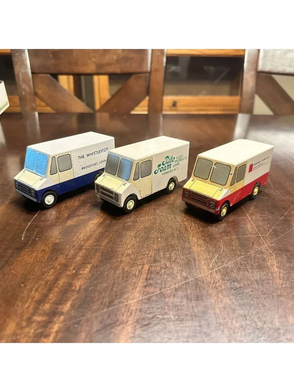 Lot Vintage Ralstoy Toy Metal Diivery Trucks #22  Advertising